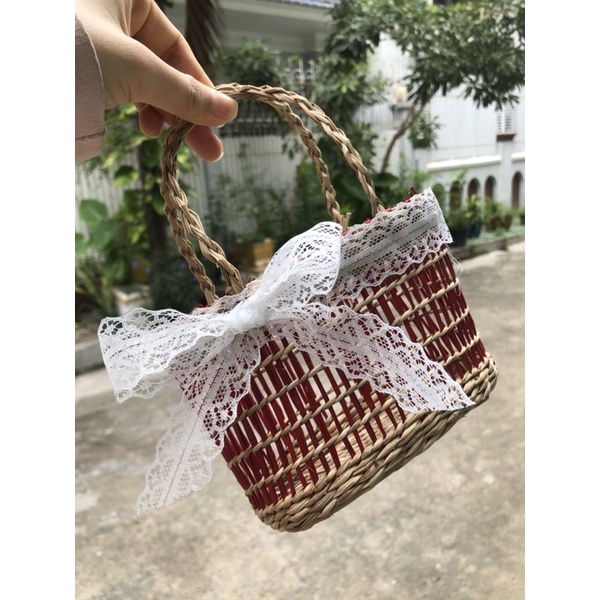 Túi cói, mũ cói, dép cói phụ kiện đi biển, đi du lịch cao cấp siêu xinh, sang trọng bikiniMe R56