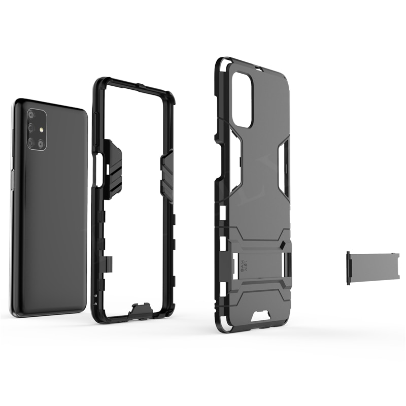 Ốp điện thoại chống sốc có giá đỡ thời trang cho Samsung Galaxy A21S A31 A51 A71 M31 M51 A10S A20S A30S A50S A70S