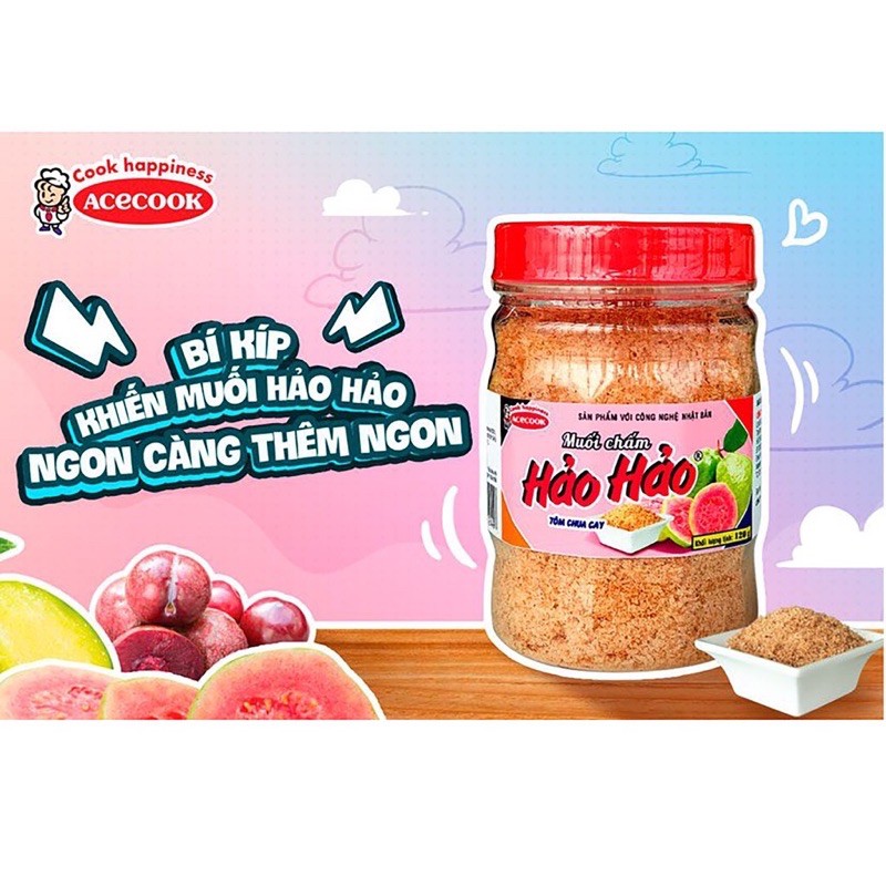 MUỐI CHẤM HẢO HẢO TÔM CHUA CAY CHÍNH HÃNG HŨ 120G