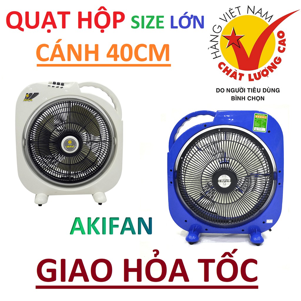 Quạt hộp Akifan 🔸cánh 40cm🔸Hàng VN CLC 🔸BH 2 năm 🔸 Ship hỏa tốc