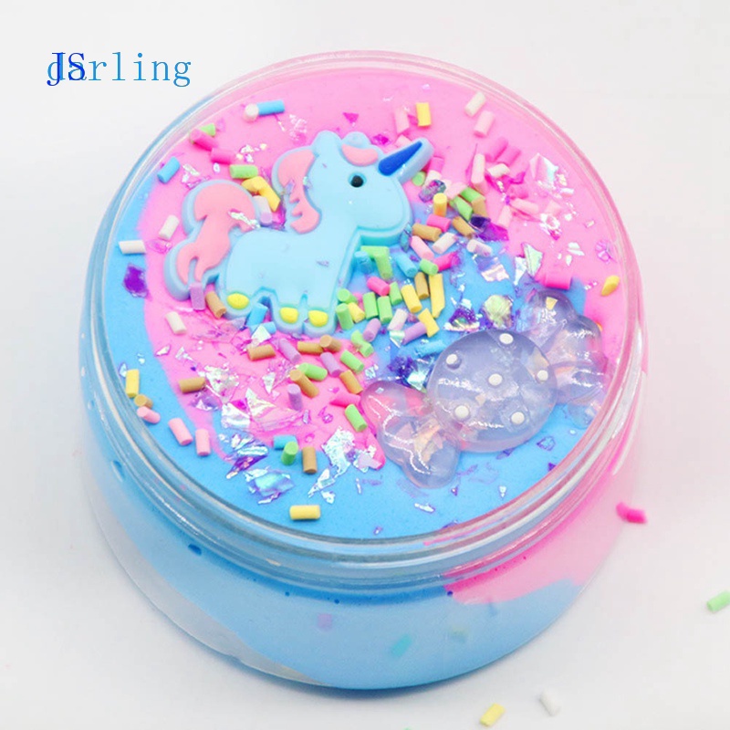 JS 60ml  easycity unicorn slime gift set - includes premium unicorn mud