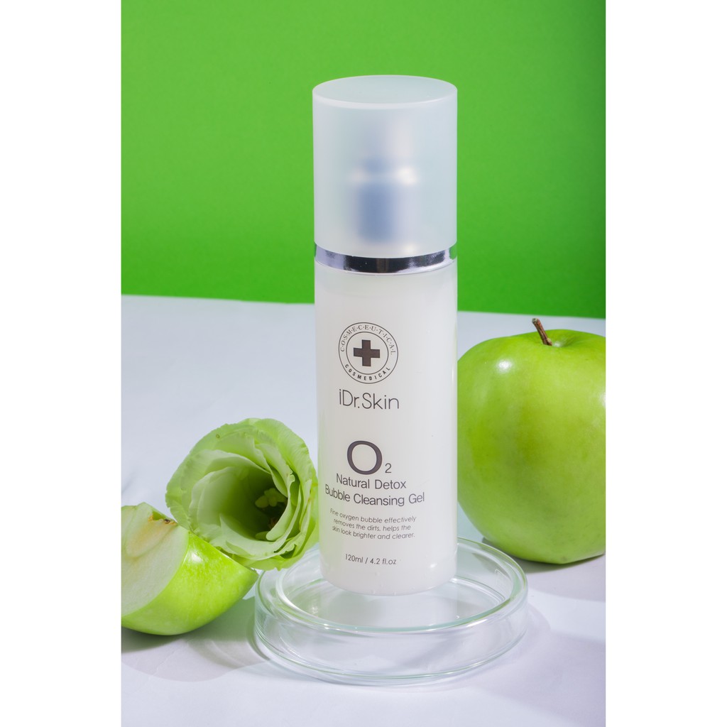 SỮA RỬA MẶT DETOX O2 - IDR.SKIN O2 NATURAL DETOX BUBBLE CLEANSING GEL (120ml)