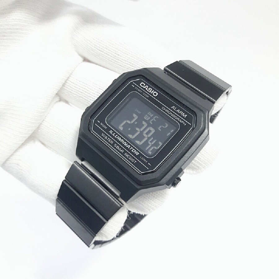 Đồng hồ nam điện tử Casio B650WB-1BDF dây thép (chính hãng Anh Khuê)