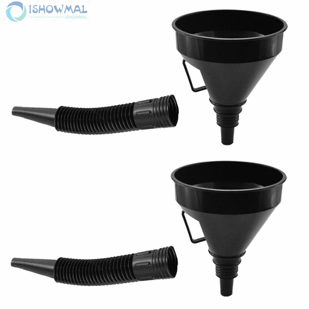 ⚡Hot Sale⚡Funnel Liquid Refueling Spout Black Strainer Car Water Diesel With Handle-ISHOW