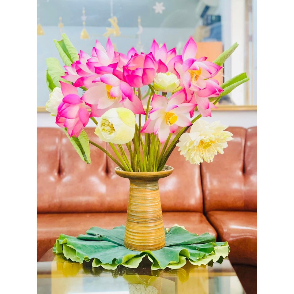 Bình hoa, lọ hoa dáng mặt hồ cắm Sen Ly Loa Kèn Nhiều Mẫu- Gốm Sứ Bát Tràng- Gốm Minh An
