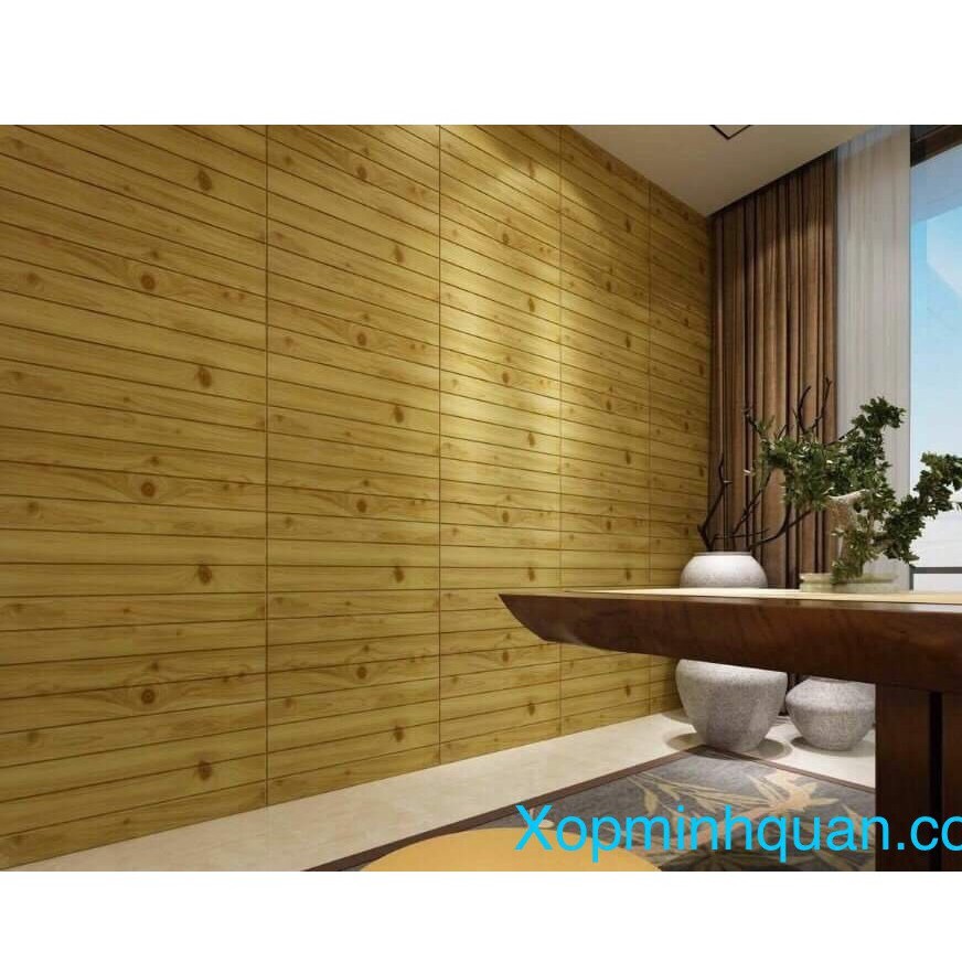 [FREE SHIP] XỐP DÁN TƯỜNG 3D GIẢ GỖ SANG TRỌNG , CÁCH ÂM CÁCH NHIỆT - LOẠI 1 GIÁ RẺ | BigBuy360 - bigbuy360.vn