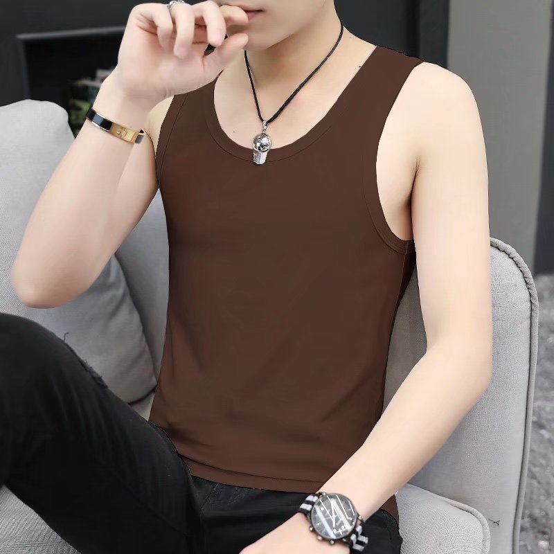 Áo Thun Sát Nách Dáng Ôm Phong Cách Hàn Quốc Dễ Phối Đồ Thời Trang Cho Nam Size M-5xl