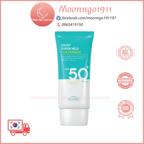 Kem chống nắng Scinic Enjoy Super Mild Sun Essence SPF 50+ PA++++ 50ml