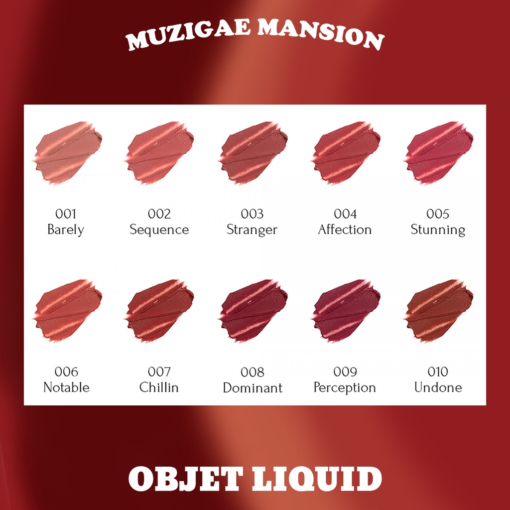 OBJET LIQUID 6ml  | Son tint Vegan Trang Điểm Độc Đáo