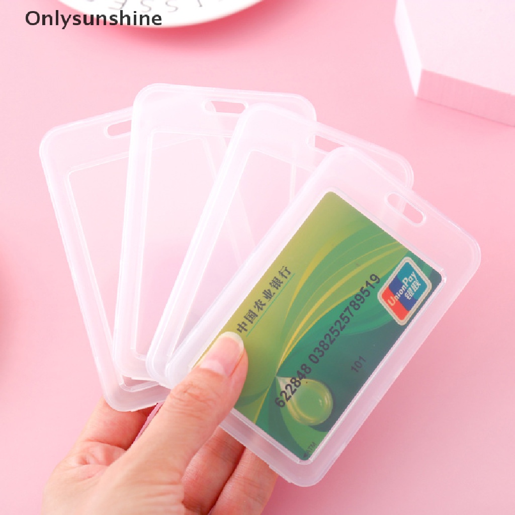 1 Thẻ Tên / Thẻ Ngân Hàng Bằng Nhựa Trong Suốt Đơn Giản