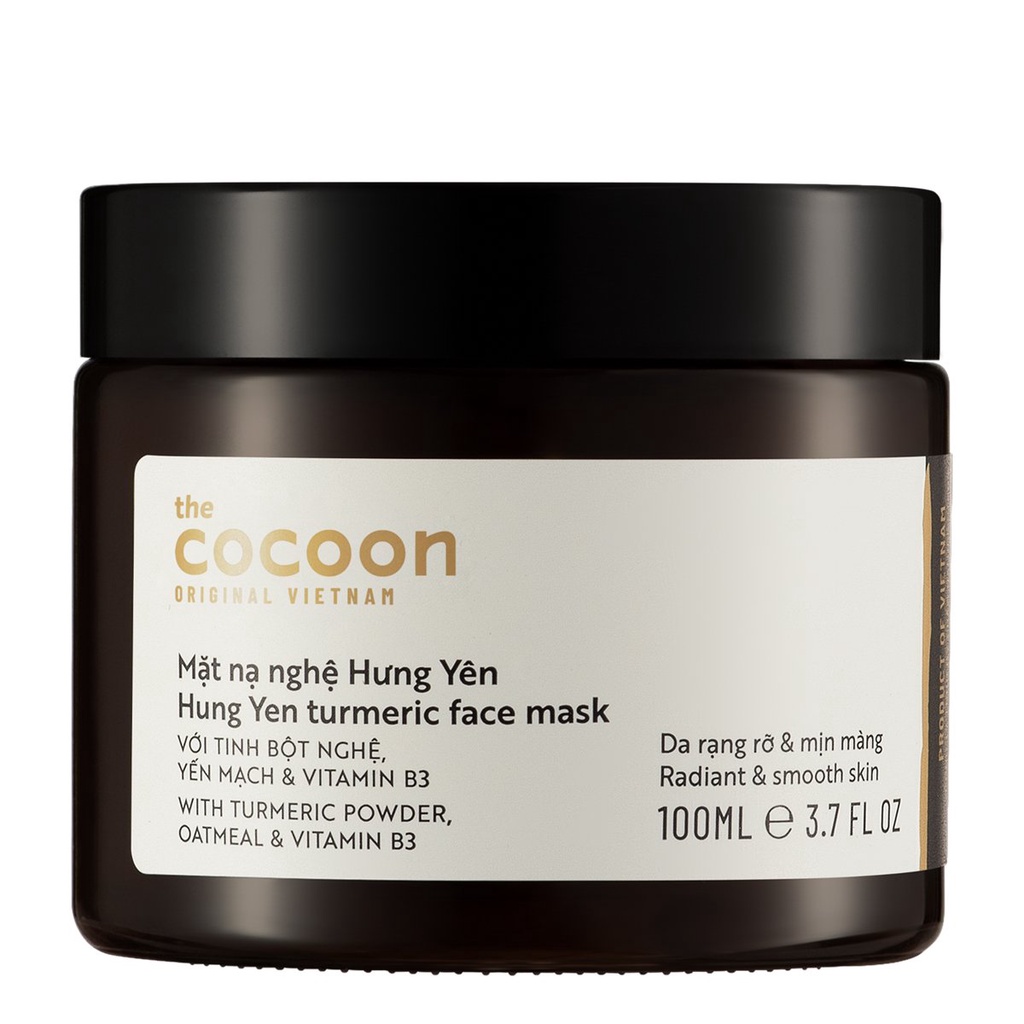 Mặt Nạ Nghệ Hưng Yên Cocoon Turmeric Face Mask Giúp Da Rạng Rỡ &amp; Mịn Màng 100ml