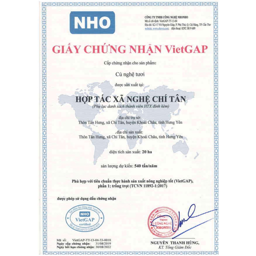 500gr tinh bột nghệ Hoàng Minh Châu Hưng Yên