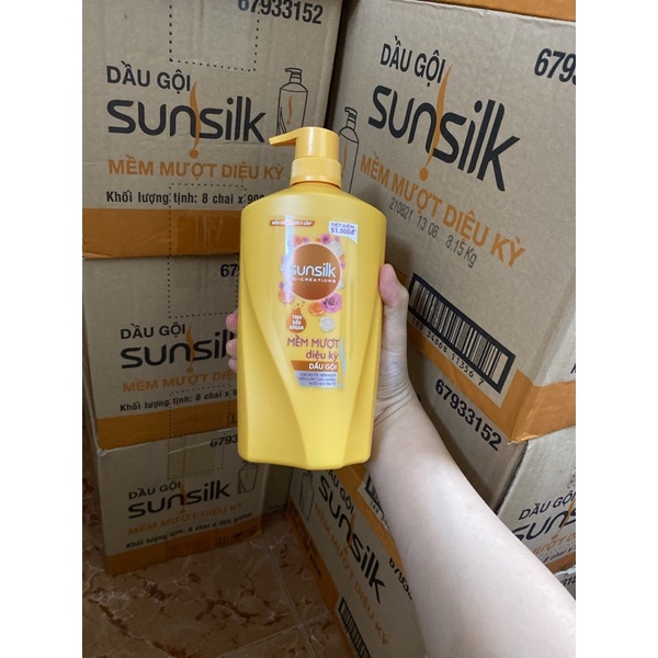 Dầu gội sunsilk 900g đen và vàng