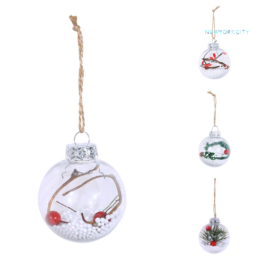 Quả Bóng Trong Suốt Treo Trang Trí Cây Thông Giáng Sinh
