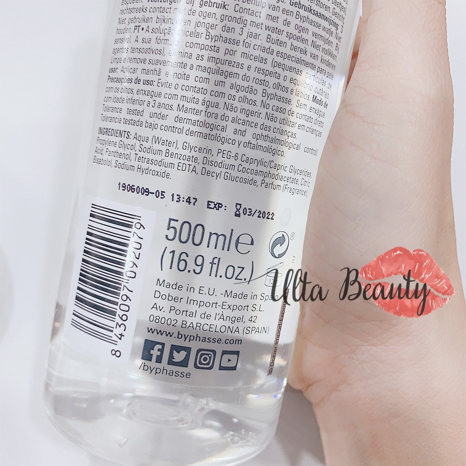 Nước Tẩy Trang Byphasse Solution Micellaire (500ml) | BigBuy360 - bigbuy360.vn