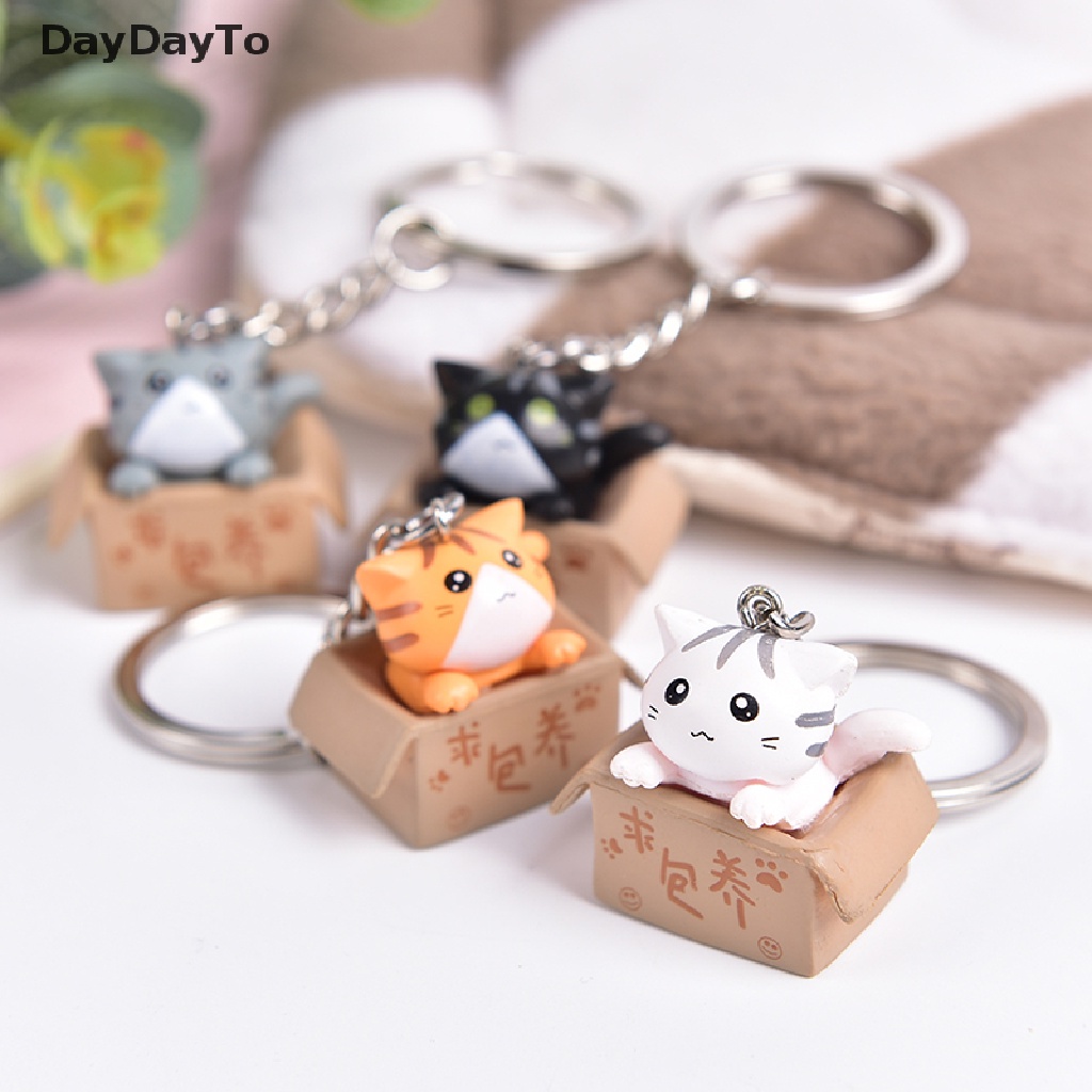 Móc Khóa Hình Mèo Hoạt Hình Đáng Yêu