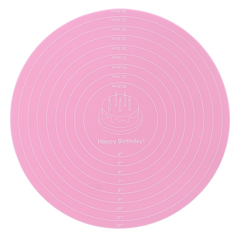 Thảm dùng cho làm bánh hình tròn bằng silicon 30cm