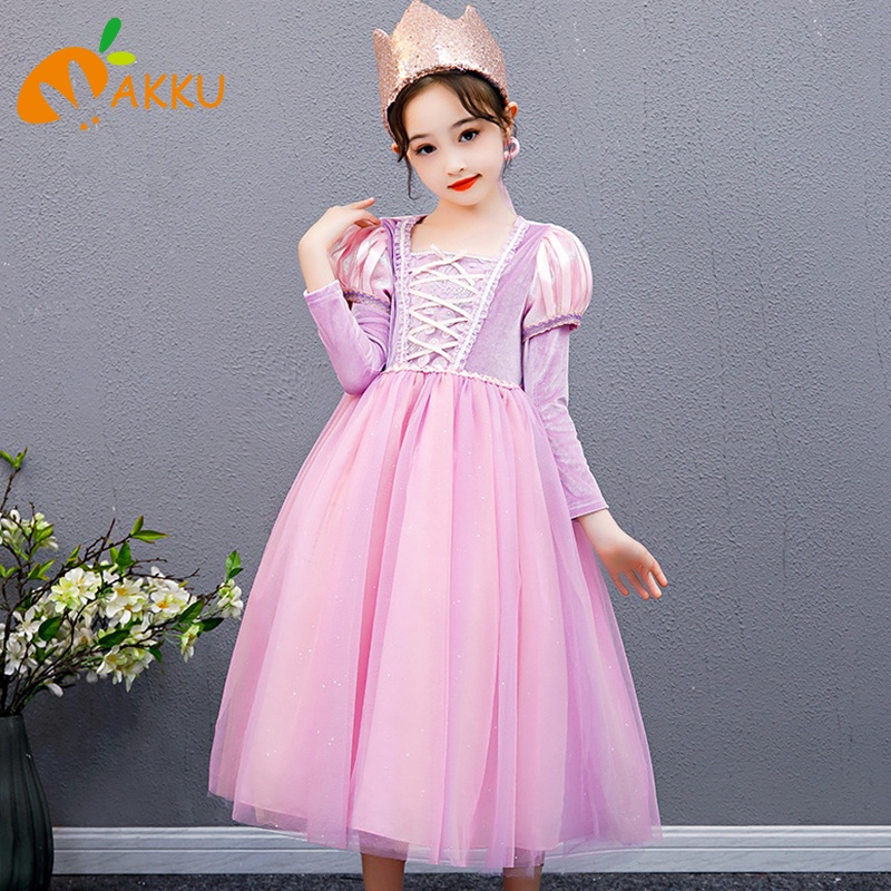 Đầm Hóa Trang Công Chúa Lolita Màu Cầu Vồng Dễ Thương Cho Bé Gái