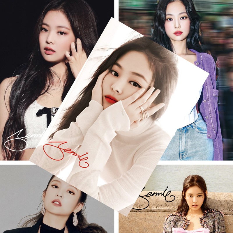 Giảm Giá Ảnh Jennie Blackpink Mới 8 Hình Có Chữ Kí - Beecost