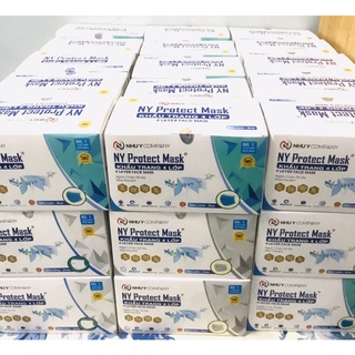 Hộp 50 chiếc khẩu trang y tế 4 lớp kháng khuẩn như ý ny protect mask