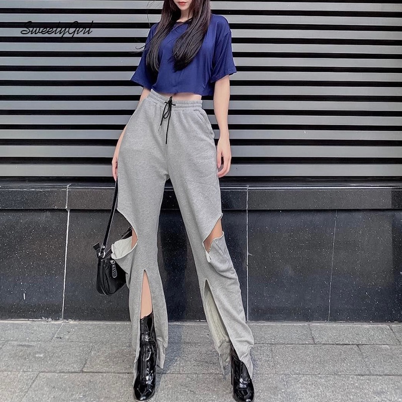 Quần Nữ Ống Đứng Cạp Cao Màu Trơn Thời Trang 2022