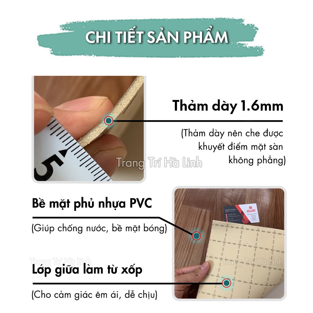 Simili dày 1.6mm vân gỗ pvc chống thấm dễ dàng lau chùi