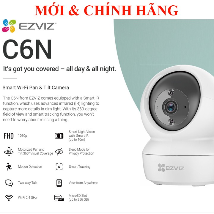 Camera wifi FHD 1080P EZVIZ TY2 Ezviz C1C-B Ezviz C6N | WebRaoVat - webraovat.net.vn