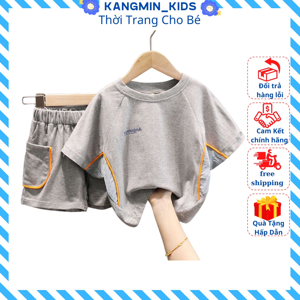 Bộ Quần Áo Cộc Tay , quần túi hộp Cho Bé Trai Rất Xinh Và Đáng Yêu Mặc Ở Nhà từ 8 - 25Kg - KANGMIN KIDS