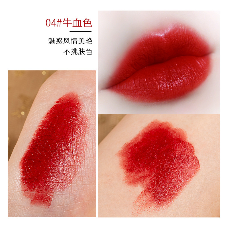 (Hàng Mới Về) Son Môi Dưỡng Ẩm Mềm Mại Dễ Lên Màu Phong Cách Retro | BigBuy360 - bigbuy360.vn