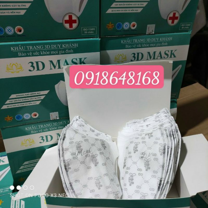 Khẩu Trang 3D MASK Duy Khánh Hoạ Tiết | BigBuy360 - bigbuy360.vn
