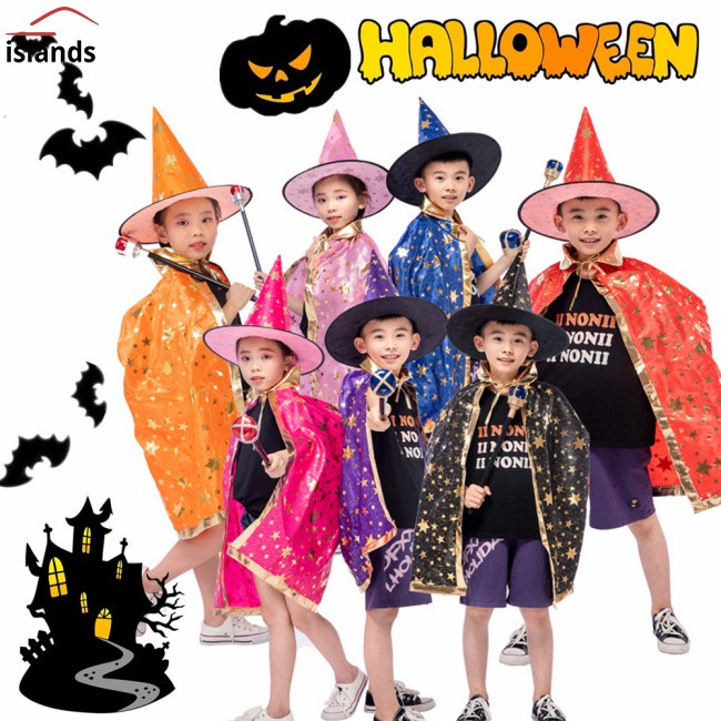 Set Đồ 2 Món Hóa Trang Phù Thủy Cho Bé Dịp Halloween