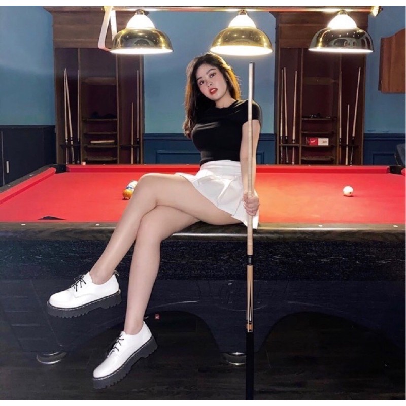 (sẵn Đen 38, Trắng 37)✨Giày bánh mì oxford trái tim gót - hàng cam kết đẹp y hình | BigBuy360 - bigbuy360.vn