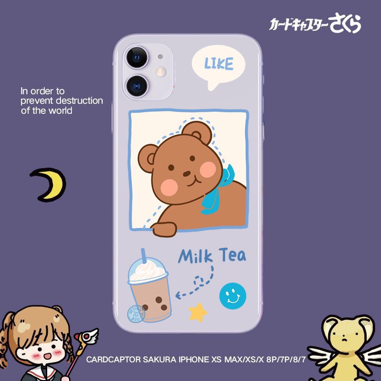 Ốp lưng iphone Gấu Chibi  6 6S 6Plus 6S Plus 7 8 7Plus 8Plus X XSMax 11 11 Pro 11 ProMax XR - Béo Phụ Kiện M800