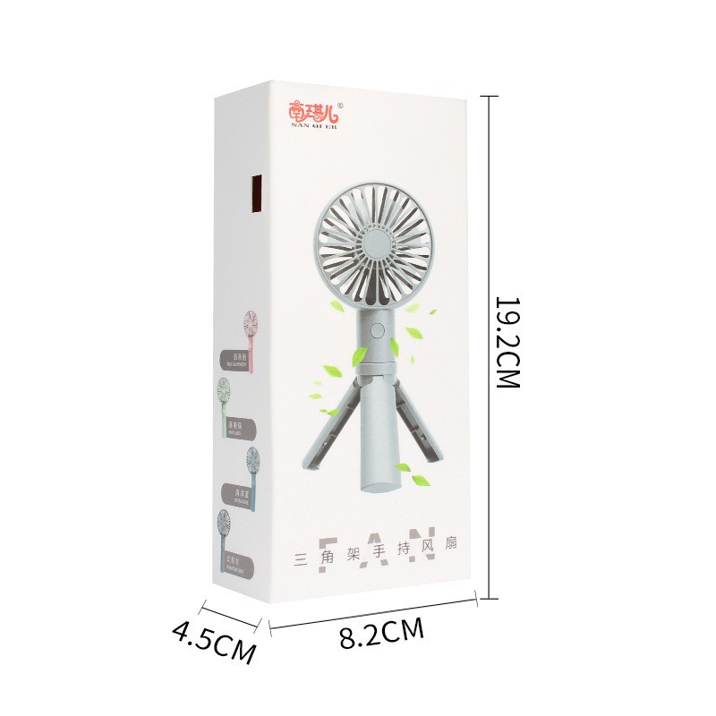 Quạt Mini Cần Tay Có Chân Đứng 3 Tốc Độ Gió Sạc Tích Điện Nhiều Lần | BigBuy360 - bigbuy360.vn