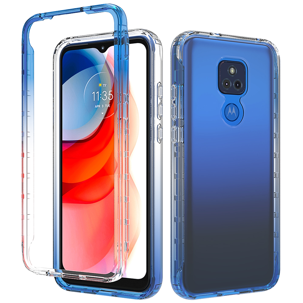 Ốp Lưng Trong SuốT ChốNg SốC MàU Gradient Cho Motorola Moto G Play