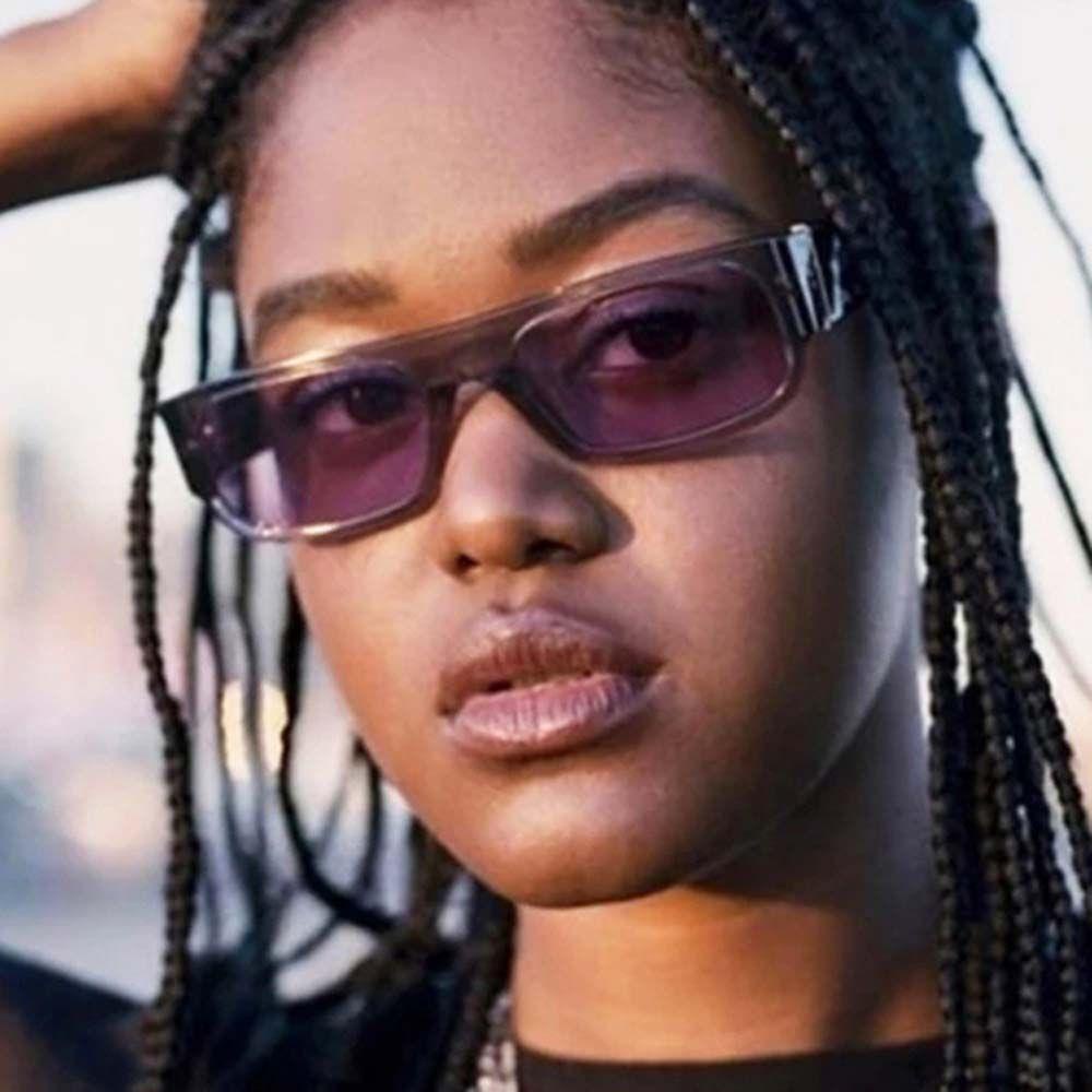 Kính Mát Gọng Vuông Nhỏ Chống Tia UV400 Phong Cách Hàn Quốc Thời Trang Cho Nam Và Nữ