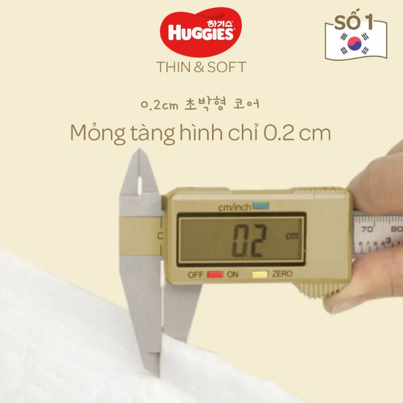 Tã quần Hàn Quốc Huggies Thin &amp; Soft Super Jumbo mỏng tàng hình size L72/XL62/XXL46 mới