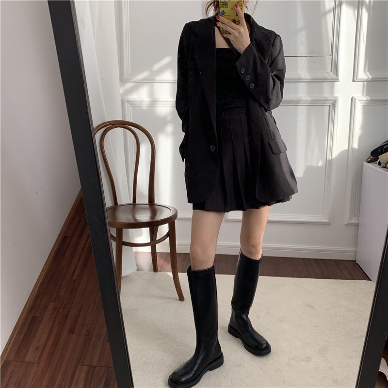 Đã thích (2) Boot cao cổ đế thấp phong cách Hàn Quốc ( kèm ảnh thật) | BigBuy360 - bigbuy360.vn