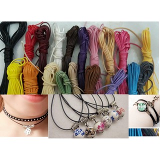 5met dây sáp bóng 2mm, dây sáp da Hàn Quốc nhiều màu, dây đan vòng tay , dây thắt vòng tay, vòng cổ