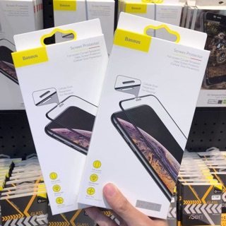 Kính cường lực Baseus bảo vệ màng loa iphone 6/7/8, 6plus/7plus, ipX, Xr, Xs Max