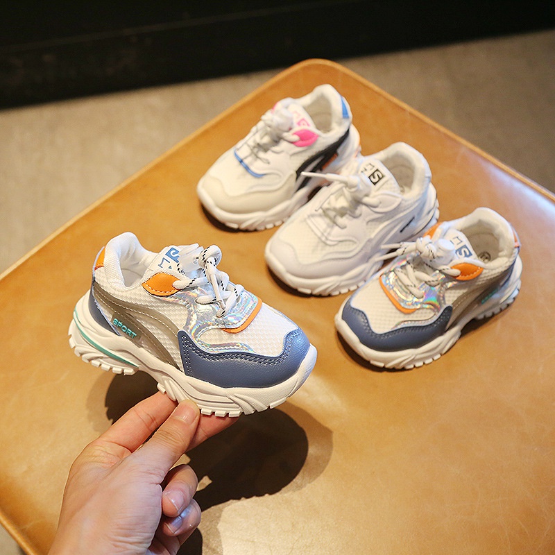 Giày thể thao đế mềm thoáng khí thoải mái dành cho trẻ em size 21-30