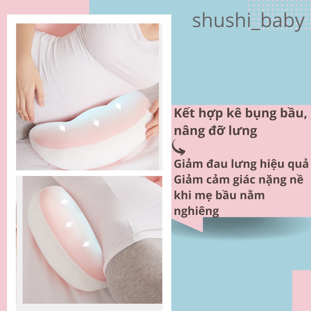Gối Bầu Cánh Tiên Kê Bụng Bầu Hỗ Trợ Giảm Đau Lưng Hiệu Quả