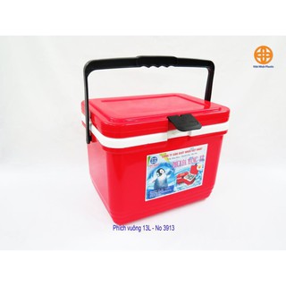 Phích đá vuông giữ nhiệt 13l - 16L  Việt Nhật - Thùng đá vuông Việt Nhật 13 -16 lít