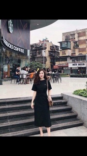 Đầm xoắn eo