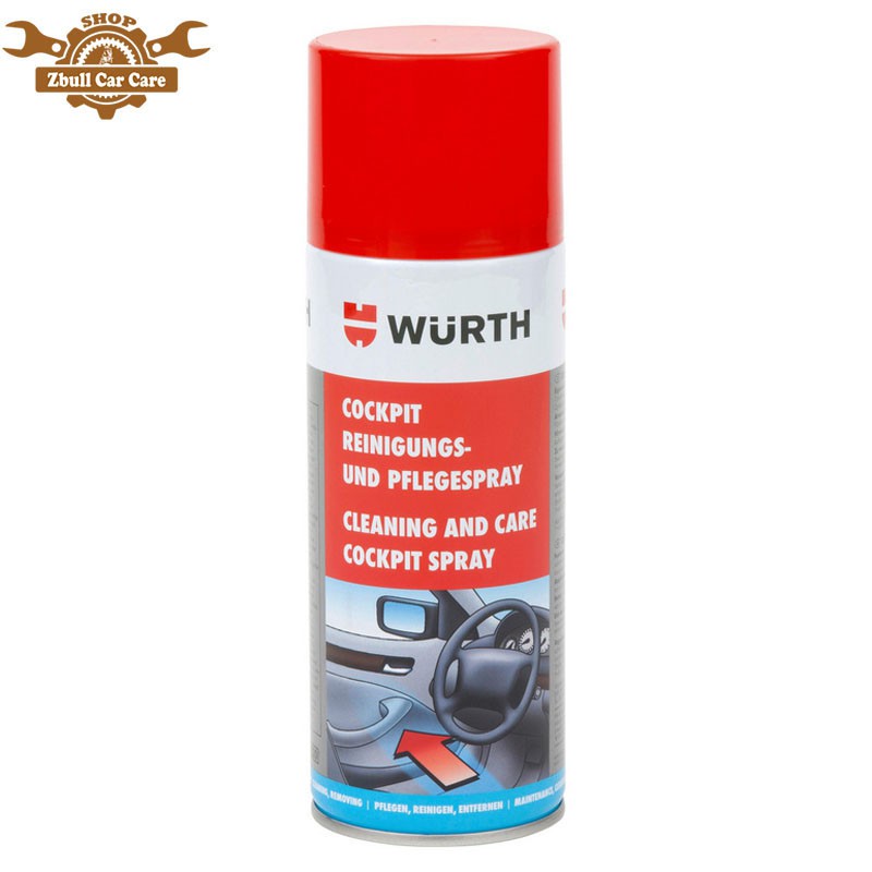 Bảo Dưỡng Nhựa Nội Thất Ô Tô Wurth Cockpit Clean And Care 400ml