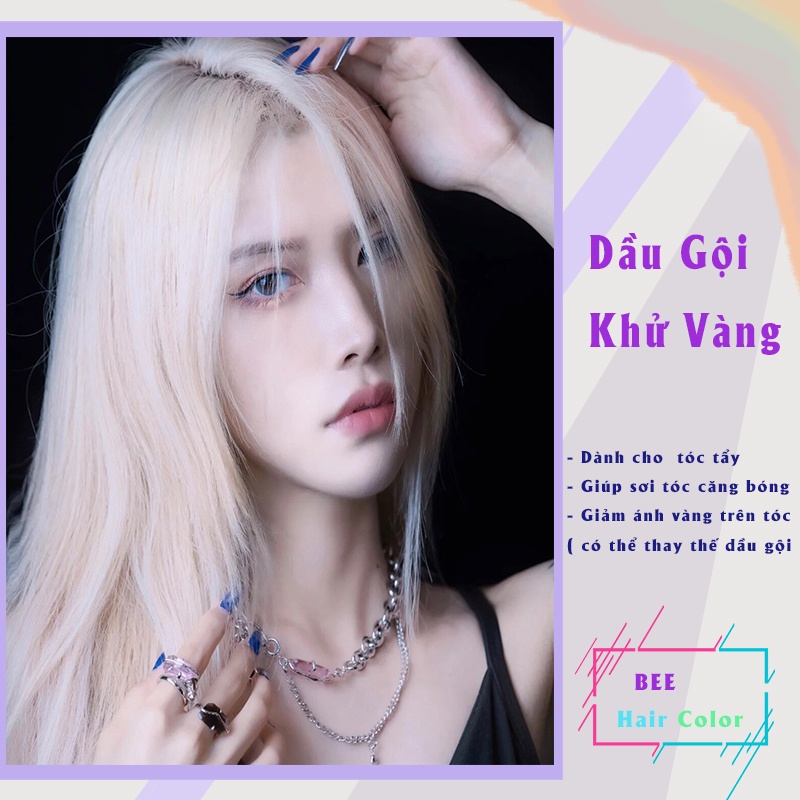 Dầu gội phục hồi khử ánh vàng cho tóc tẩy ( dầu gội tím )