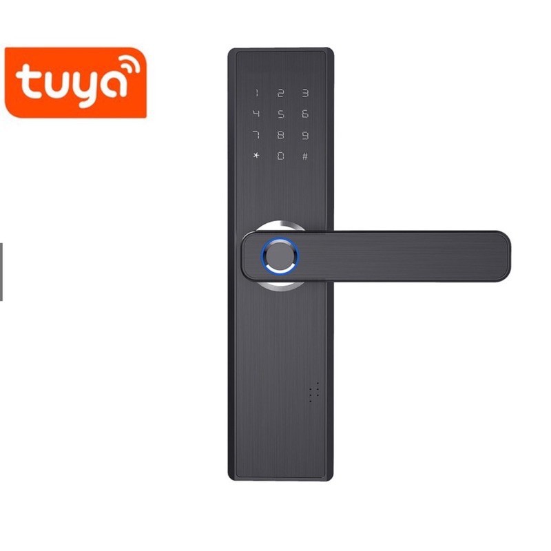 Khoá cửa thông minh Tuya kết nối Wifi 🌐GIÁ TỐT🌐 mở khóa bằng Vân tay, mật mã, thẻ từ, chìa cơ và app smartlife
