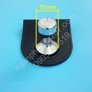 Combo tamper nén cà phê Inox 51mm và đế cao su