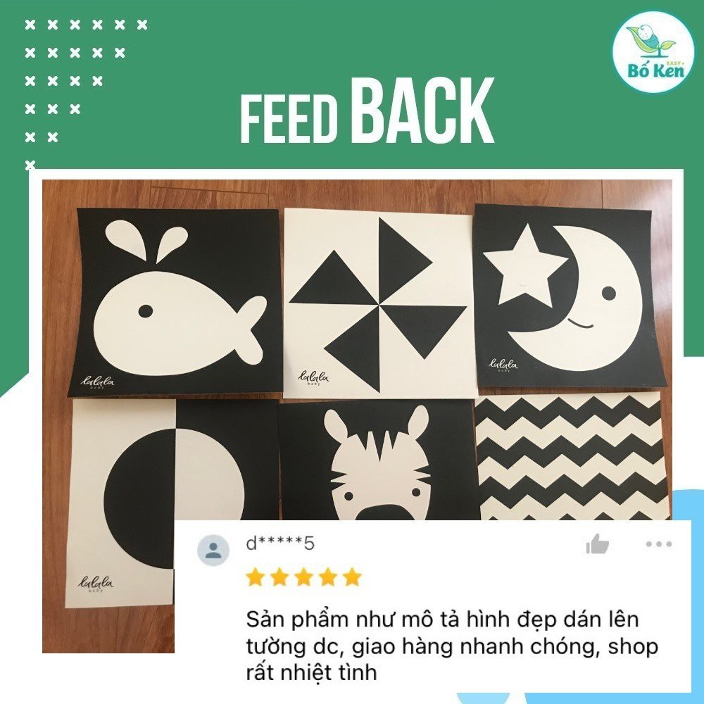 Shop Bố Ken Bộ Thẻ Kích Thích Thị Giác Giúp Bé Phát triển Toàn Diện [Chuẩn Phương Pháp Montessori] [Giấy Decal]