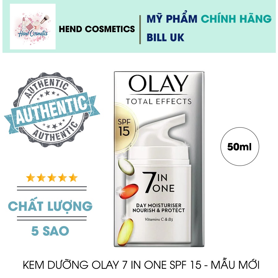 Kem Dưỡng Chống Lão Hoá 7 tác dụng Olay Total Effects 7in1 Anti-Ageing Moisturiser SPF15 50ml (Bill Anh)